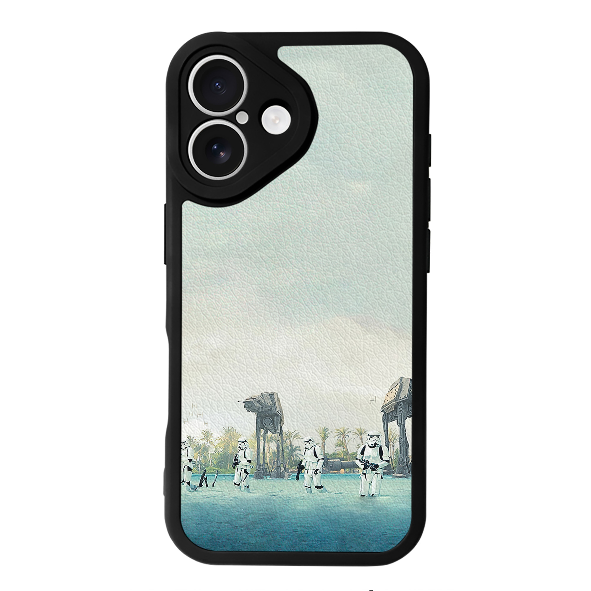 （画像用） スター・ウォーズ Star Wars 【iPhone 16シリーズ対応】シリコンスマホケース（レザー調） 材質：シリコン